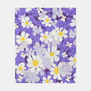 Cobertor De Velo Vintagem Colorida: Padrão de Flor Sem Costura
