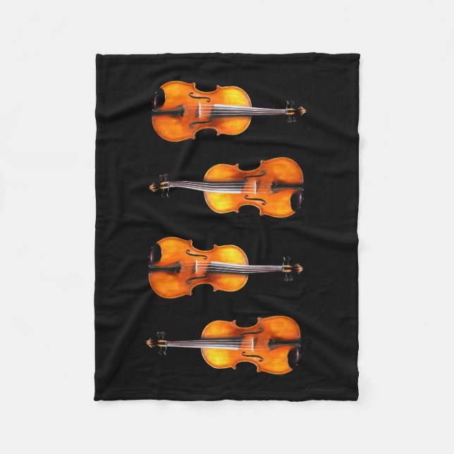 Cobertor De Velo Violas Fleece Blanket (Frente)
