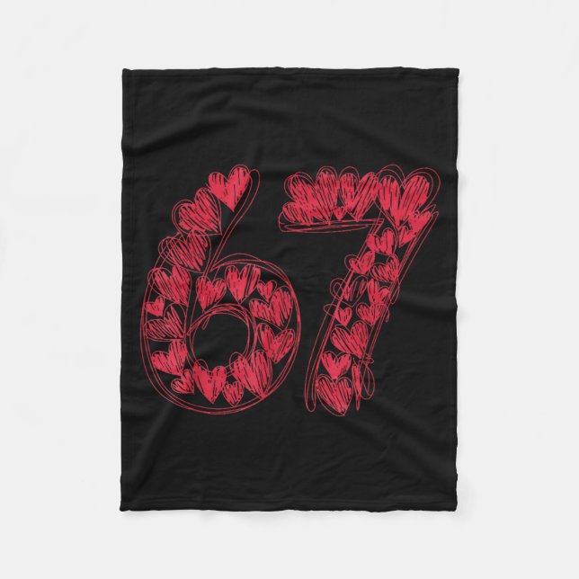 Cobertor De Velo Viral 67 Hand-drawn Hearts Valentine's Day Cute Te (Frente)