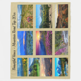 Cobertor De Velo Visão Cênica de Sua Viagem Sua Memória Fotográfica