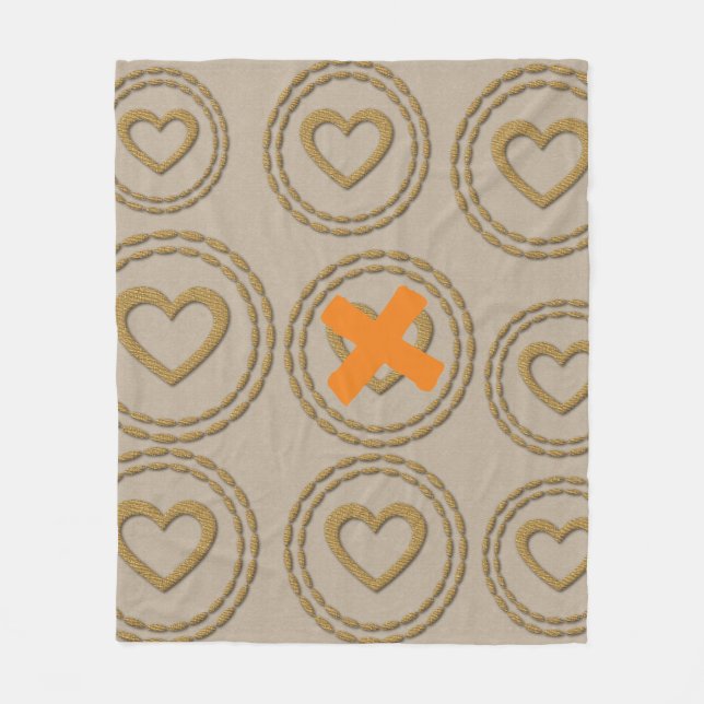 Cobertor De Velo Visita de Feriados Dourados (Frente)