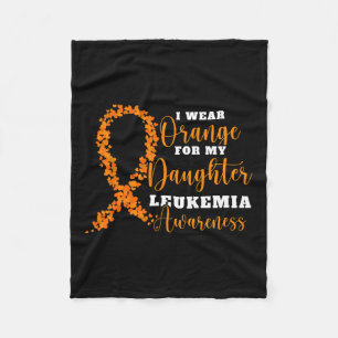 Cobertor De Velo Vista Laranja Para Minha Filha. Leucemia Laranja