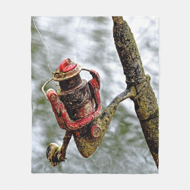 Cobertor De Velo Vistas Melhores Dias De Antigos Rod & Reel De Pesc (Frente)