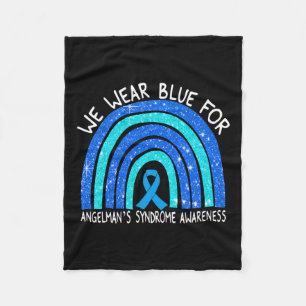 Cobertor De Velo Visto Azul para Síndrome de Angelman Ra Azul Fita