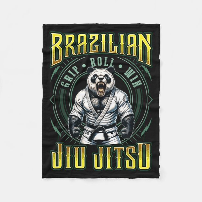 Cobertor De Velo Vitória no Rolamento de Pegada de Jiu Jitsu - Jiu  (Frente)