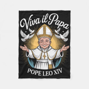 Cobertor De Velo Viva Il Papa Leo Xiv