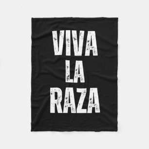Cobertor De Velo Viva La Raza Immigration Rights Anti Trump 2025
