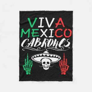 Cobertor De Velo Viva México Dia da Independência dos Cabrones Band