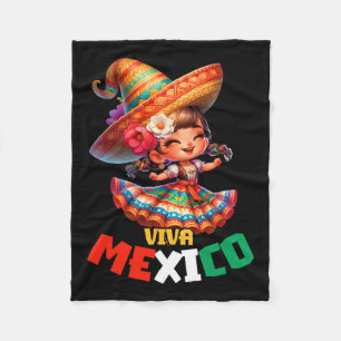 Cobertor De Velo Viva México Dia da Independência Mexicana