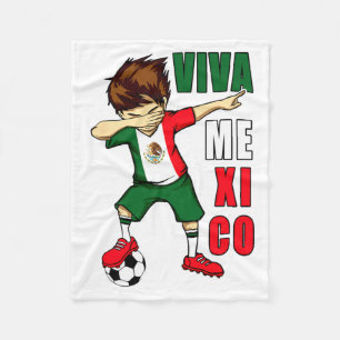 Cobertor De Velo Viva México Futebol Mexicano Menino Dia da Indepen