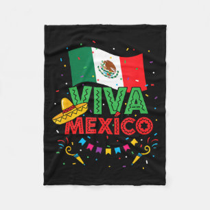 Cobertor De Velo Viva México niños bandera mexicana cinco de mayo