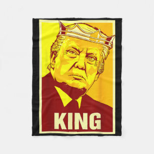 Cobertor De Velo Viva o Rei Donald Trump Trump Rei América