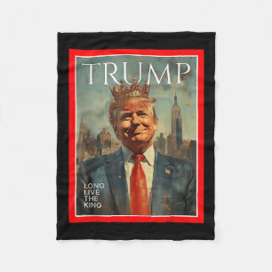 Cobertor De Velo Viva O Rei Trump