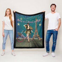Cobertor De Velo Vive em um mundo de sonhos Arte Alterada Engraçado
