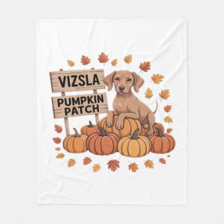 Cobertor De Velo Vizsla Pumpkin Patch Dog Amante no Dia de Ação de
