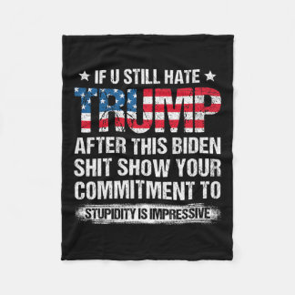 Cobertor De Velo Você Ainda Odeia Trump Depois Dessa Bandeira Ameri