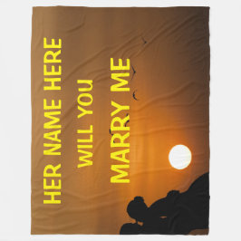 COBERTOR DE VELO VOCÊ CASAR-ME-Á