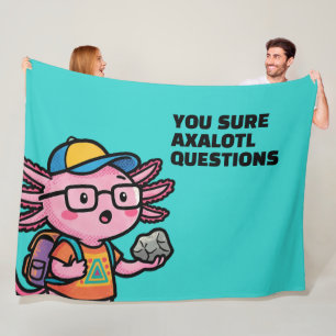 Cobertor De Velo Você certamente axolotl perguntas Meme Sarcástico