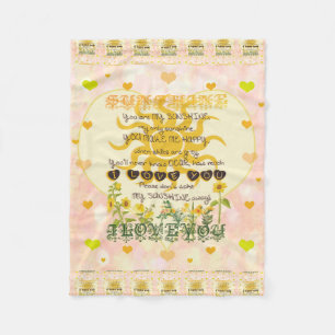 Cobertor De Velo Você é meu coração da luz do sol