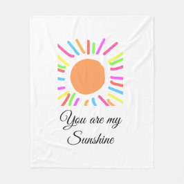 Cobertor De Velo você é meu raio solar amarelo alaranjado raios sol