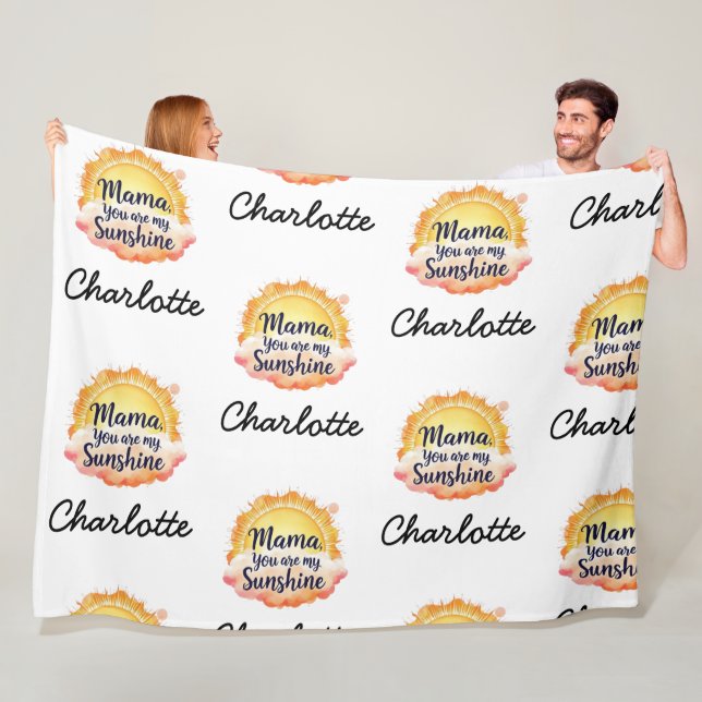 Cobertor De Velo Você É Meu Sol | Presente Sentimental Para A Mãe | (In Situ)
