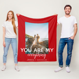 Cobertor De Velo Você é o meu Casal Tudo Foto Vermelho Personalizad
