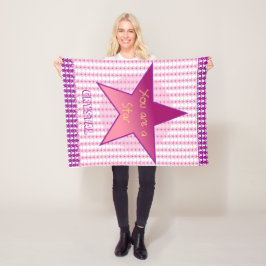 Cobertor De Velo Você É Um Bebê Personalizado De Estrela