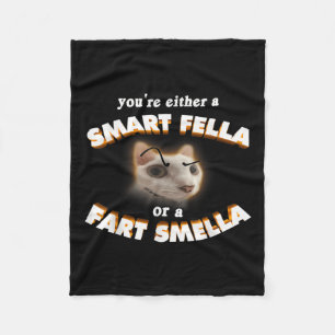 Cobertor De Velo Você É Um Gato Esperto Ou Um Fart Smella Meme