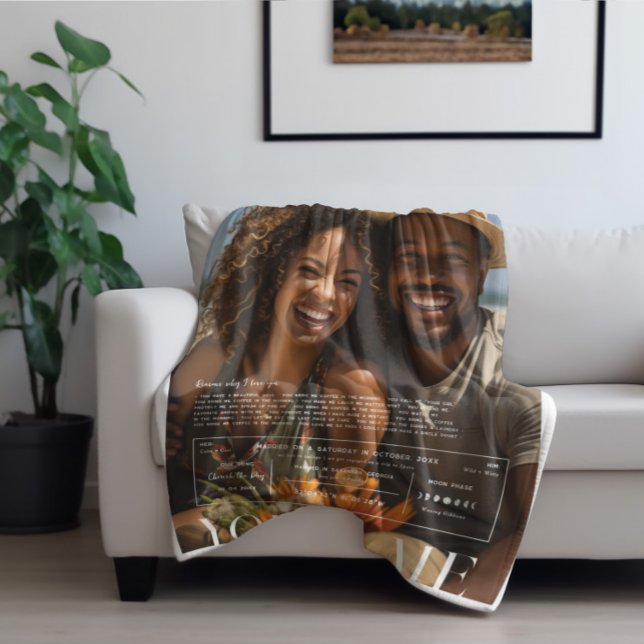 Cobertor De Velo Você & Eu | Foto de Casal Personalizada (Criador carregado)