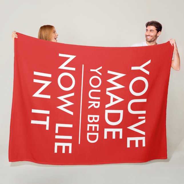 Cobertor De Velo Você fez sua cama ficar deitada nele (In Situ)