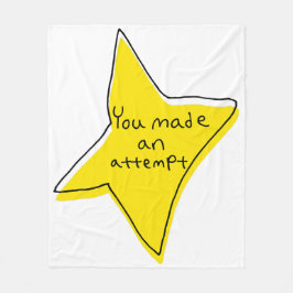 Cobertor De Velo Você Fez Uma Tentativa - Estrela Amarela