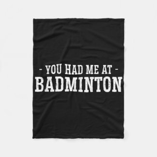 Cobertor De Velo Você Me Teve Em Badminton Shuttle Jogador De Badmi
