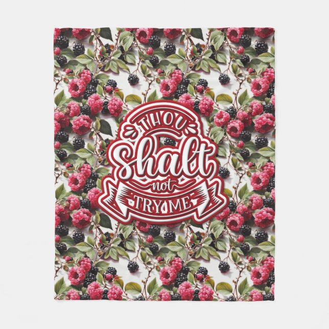 Cobertor De Velo Você Não Vai Me Tentar Engraçado (Frente)