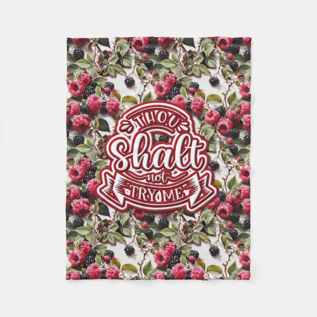 Cobertor De Velo Você Não Vai Me Tentar Engraçado (Frente)