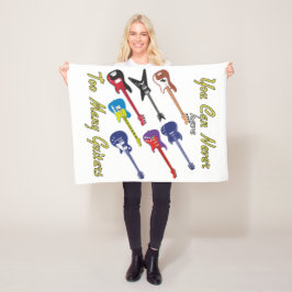 Cobertor De Velo Você Nunca Pode Ter Muitas Guitarras -