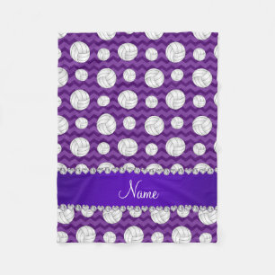Cobertor De Velo Voleibol roxo conhecido personalizado das vigas