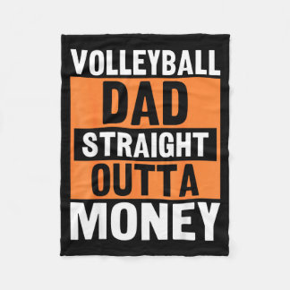 Cobertor De Velo Volleyball Dad Straight Outta Money Funny Srts Par