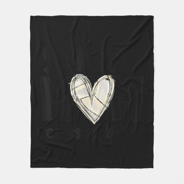 Cobertor De Velo Volleyball Senior Mom  Volleyball Mom Graduation A (Frente)