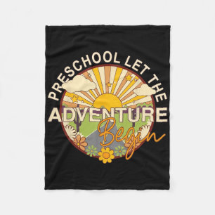 Cobertor De Velo Voltar às Aulas Pré-Escola Que Aventura Comece 