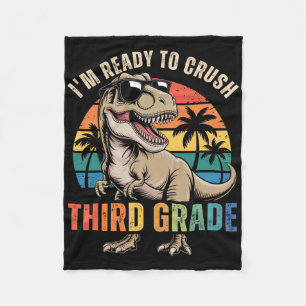 Cobertor De Velo Voltar às Dinossauros Escolares Eu Estou Pronto Pa