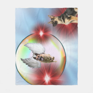 Cobertor De Velo Vôo do anjo do german shepherd