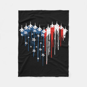 Cobertor De Velo Voo Retro Jet Avião Bandeira Americana Quarto