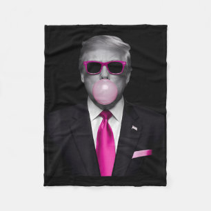 Cobertor De Velo Votar Presidente Engraçado Design Trump Pink Bubbl