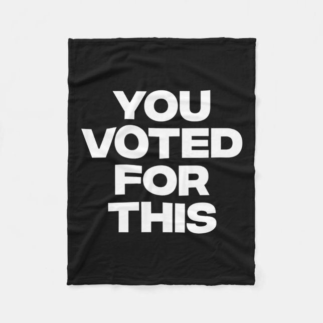 Cobertor De Velo Votaram A Favor! (Frente)