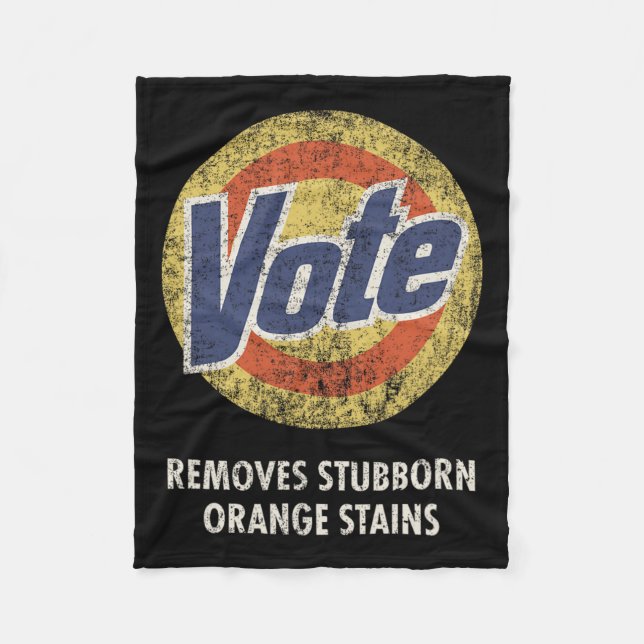 Cobertor De Velo Vote Detergent Funny Vintage (Frente)