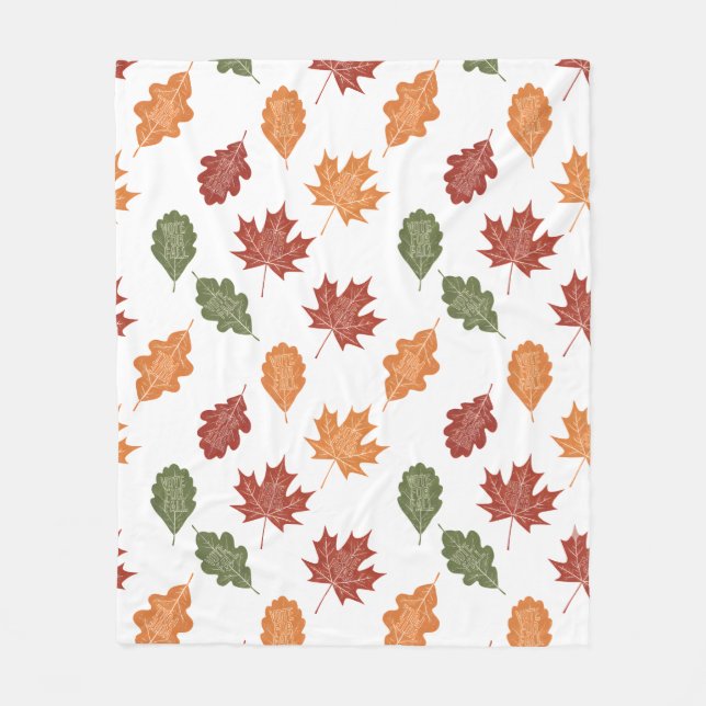 Cobertor De Velo Vote For Fall" Autumn Leaves (Frente)