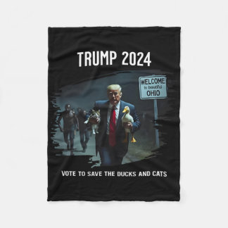 Cobertor De Velo Vote Para Salvar O Pato E Os Gatos Trump President