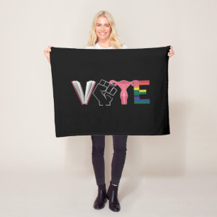 Cobertor De Velo Vote pelos Direitos das Mulheres Feministas Livros