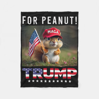 Cobertor De Velo Vote Trump Para o Esquilo Peanut Trump 2025