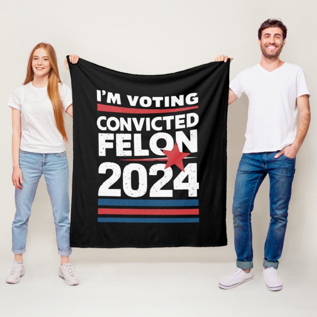 Cobertor De Velo Voto a favor do condenado Felon Pro Trump 2024 (In Situ)